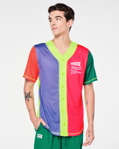 Zumba Prep Unisex Baseball Button Up Jersey