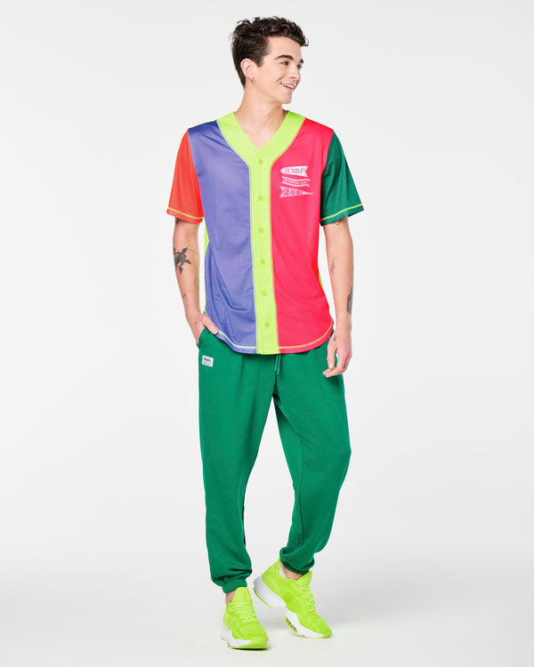 Zumba Prep Unisex Baseball Button Up Jersey