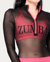 Zumba Prep Zip-Up Bodysuit - Bold Black