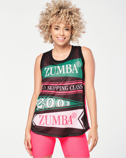 Zumba Prep Basketball Tank - Bold Black