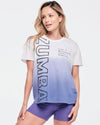 Funscape High Low Crew Neck Top - Purple