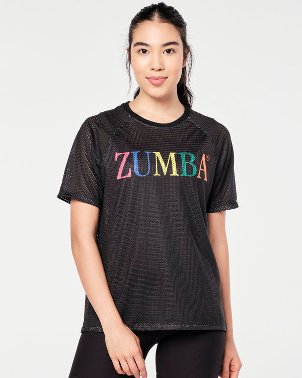 Zumba Prep Mesh Top - Very Verde