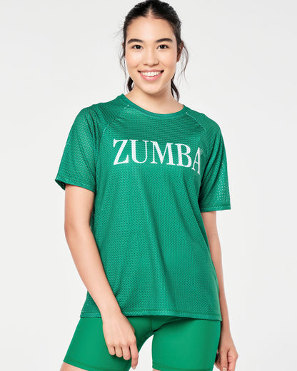 Zumba Prep Mesh Top - Very Verde