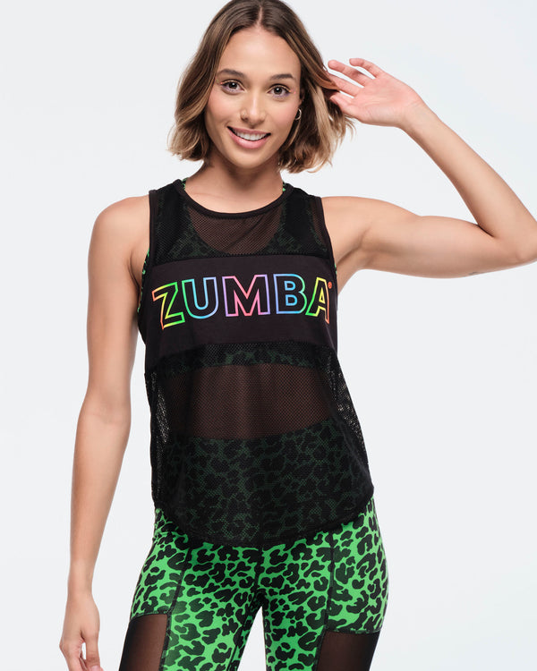 Funscape Mesh Tank - Black