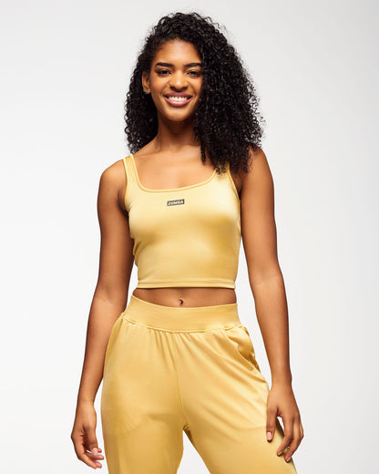 Zumba Runway Square Neck Crop Tank