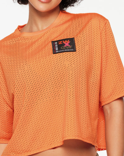 ZW X GW Mesh Boxy Crop Top