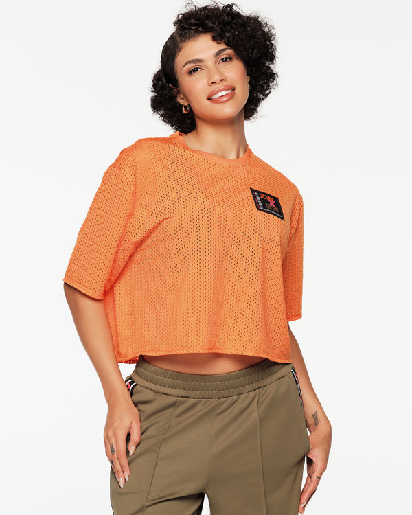 ZW X GW Mesh Boxy Crop Top