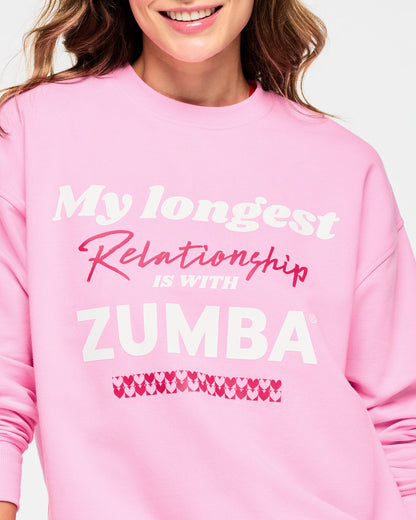 Zumba Love Oversized Pullover Sweatshirt