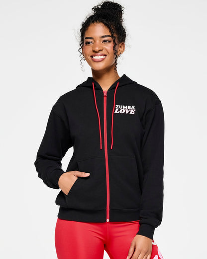 Zumba Love Zip Up Hoodie