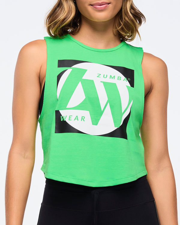 Zumba Haus Crop Muscle Tank