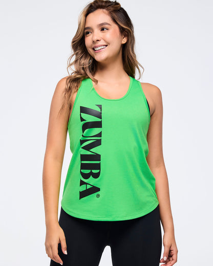 Zumba Haus Loose Racerback Tank