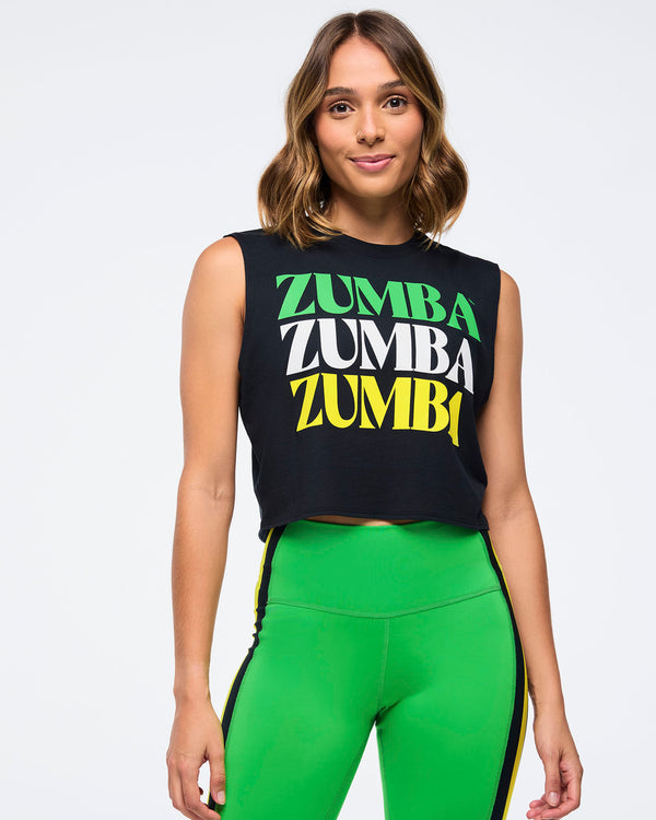 Zumba Haus Crew Neck Muscle Tank