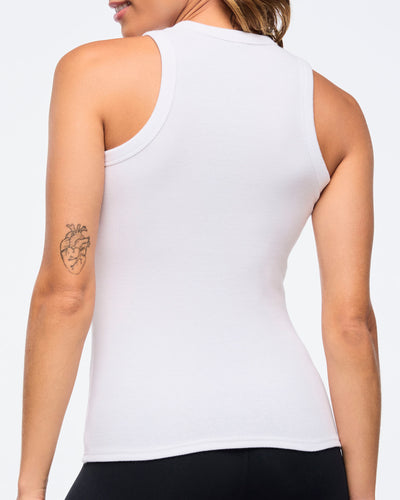 Zumba Haus High Neck Ribbed Tank