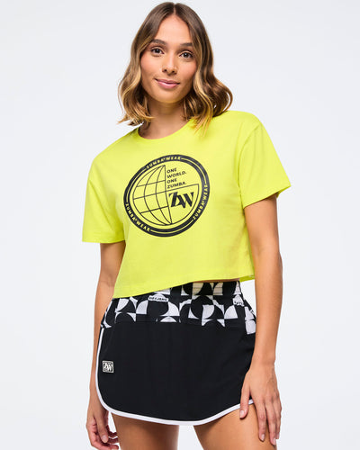 Zumba Haus Crew Neck Crop Top