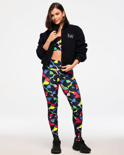 Zumba Haus High Neck Sherpa Jacket