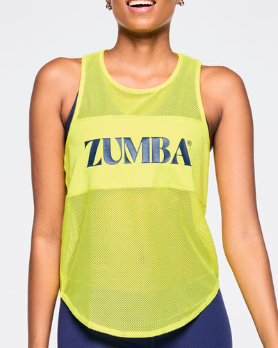 Zumba Out Loud Mesh Tank With Front Panel