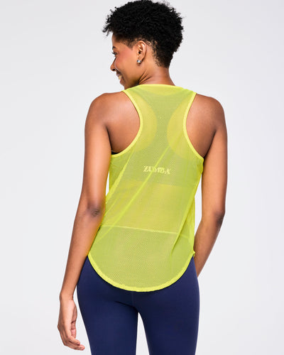 Zumba Out Loud Mesh Tank With Front Panel