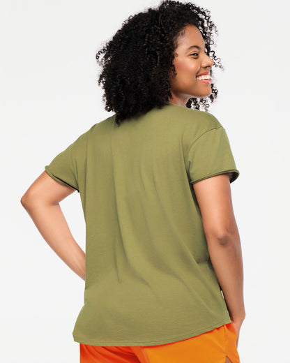 Zumba Explore High Low Crew Neck Top