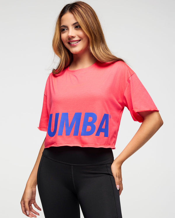 Zumba Boxy Crop Top With Raw Edges