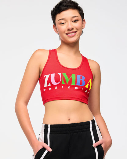 Zumba Haus Crop Racerback