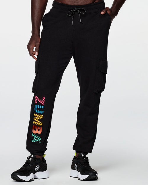 Zumba Fitness Soft-N-Stretch Cargo Pants - Sew Black