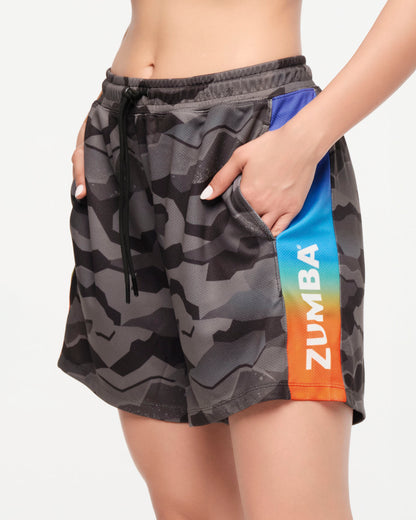 Zumba Explore Men's Mesh Shorts With Inserts