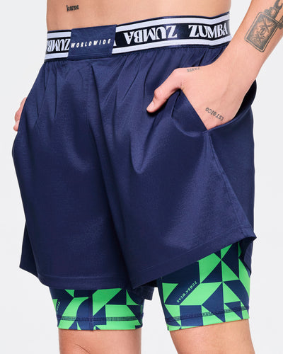 Zumba Out Loud Men's Shorts With Inner Liner