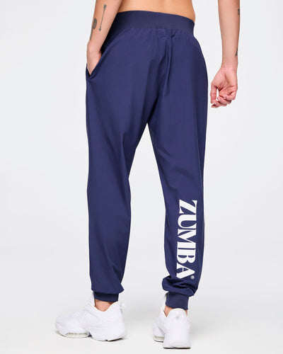 Zumba Out Loud Men's Stretch Woven Slim Ankle Joggers