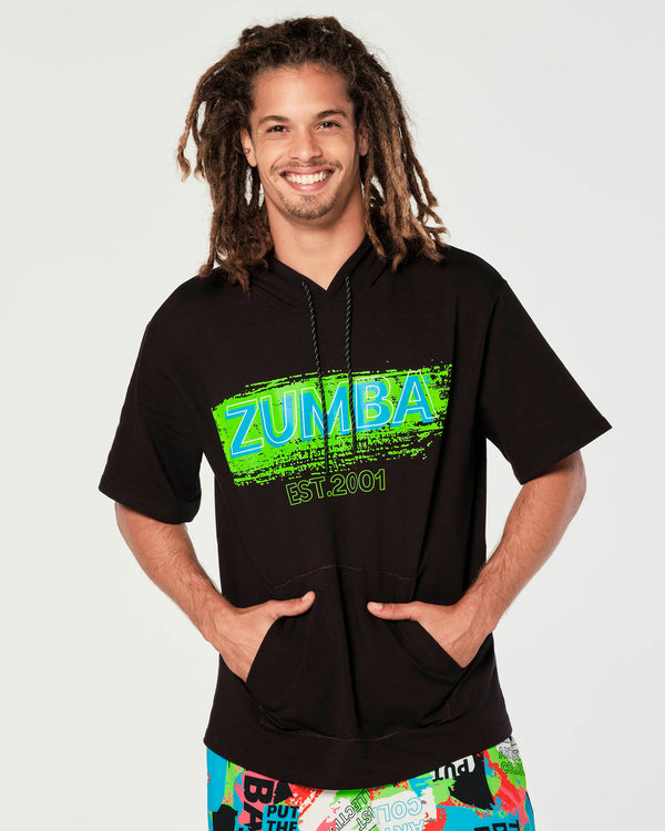 Zumba Since 2001 Short Sleeve Hoodie