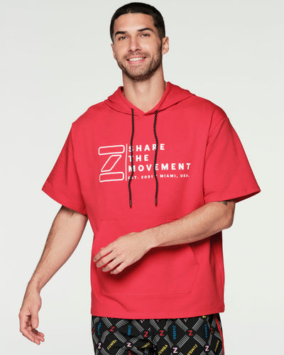 Sport Mode Short Sleeve Hoodie