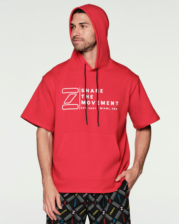 Sport Mode Short Sleeve Hoodie