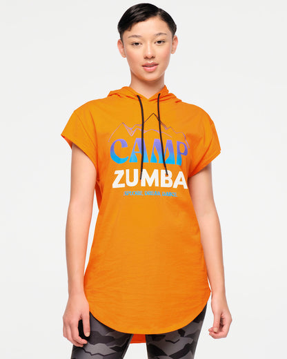 Zumba Explore Men's Cap Sleeve Hoodie Top