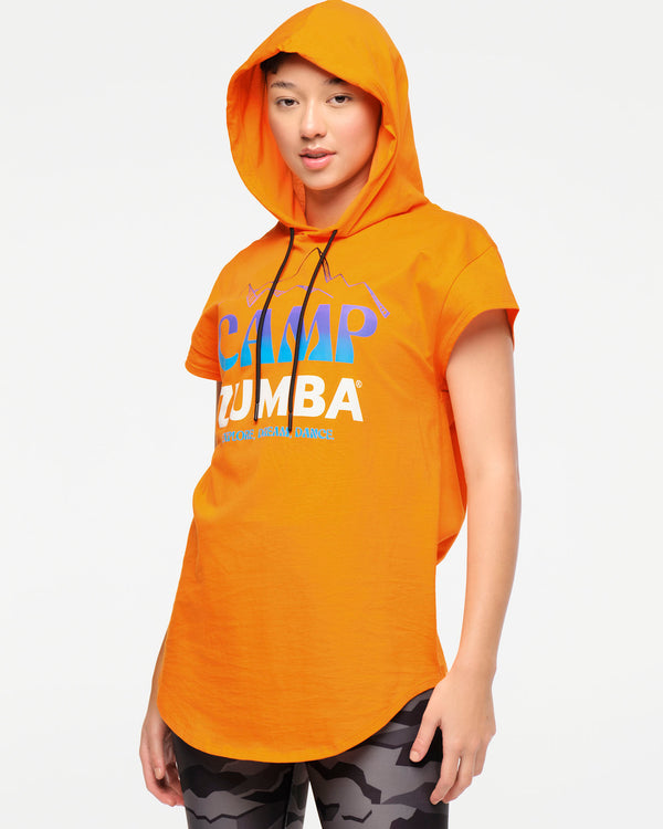 Zumba Explore Men's Cap Sleeve Hoodie Top