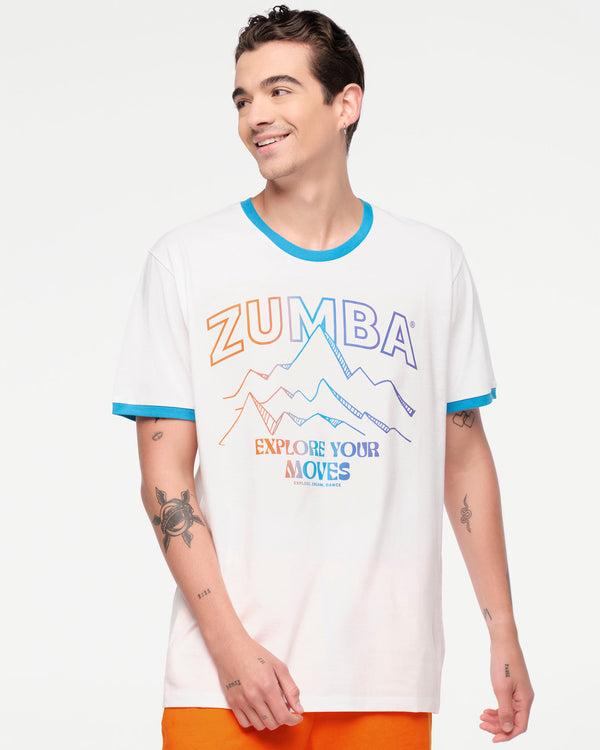 Zumba Explore Men's Ringer Tee