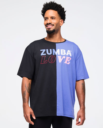 Zumba Love Men's Oversized Crew Neck Tee