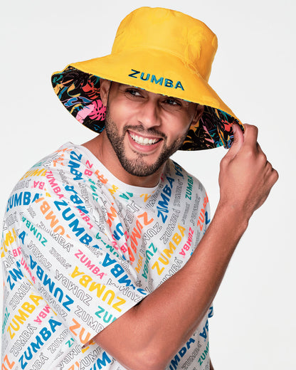 Zumba Palm Party Reversible Bucket Hat