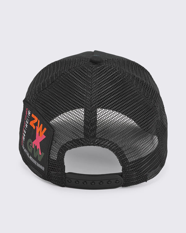 ZW X GW Adjustable Snapback Cap - Bold Black