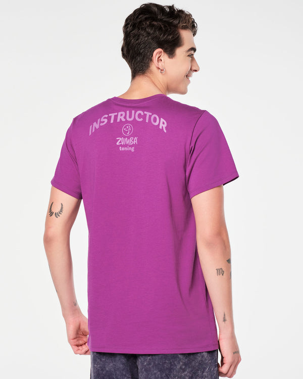 Zumba Toning Crew Neck Tee - Toning Purple