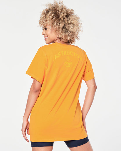 Zumba Gold Crew Neck Tee - Gold Orange