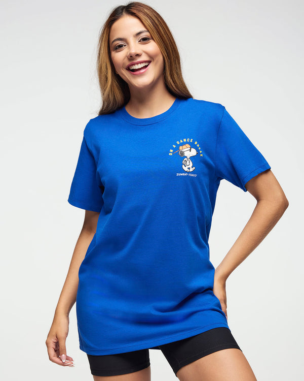 Zumba X Peanuts Crew Neck Tee - Blue