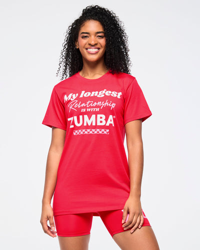 Zumba Love Crew Neck Instructor Tee - Red