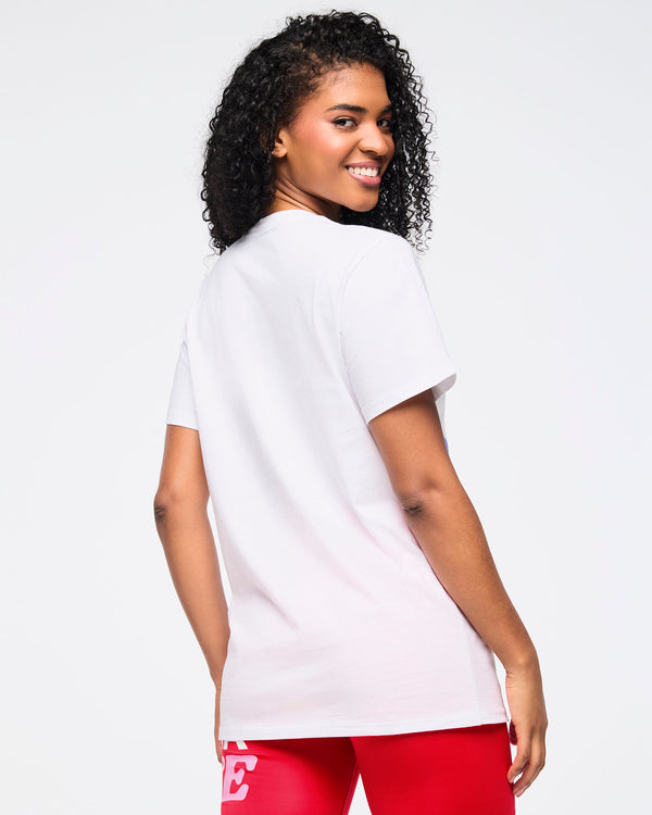 Zumba Love Crew Neck Tee - White