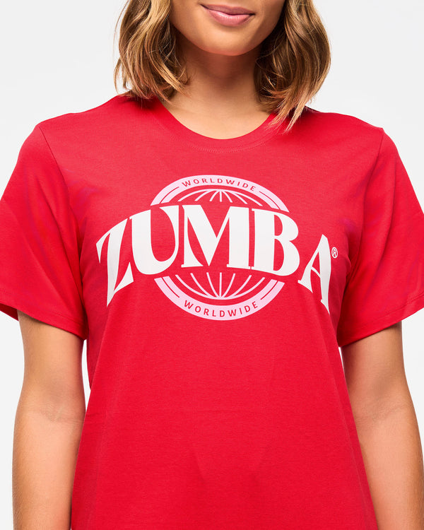 Zumba Haus Unisex Crew Neck Tee - Red