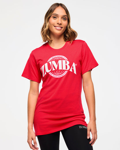 Zumba Haus Unisex Crew Neck Tee - Red