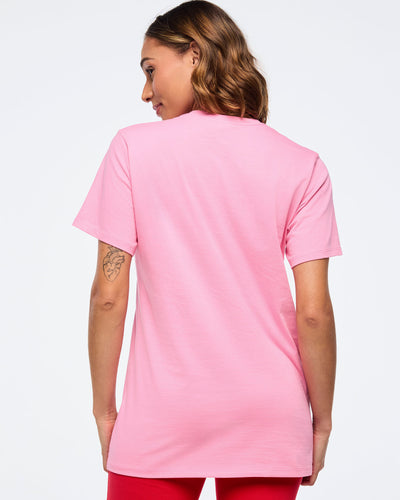 Zumba Haus Unisex Crew Neck Tee - Pink