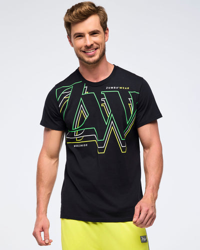 Zumba Haus Unisex Crew Neck Tee - Black