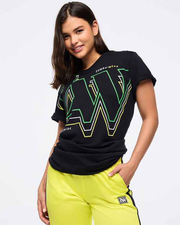 Zumba Haus Unisex Crew Neck Tee - Black