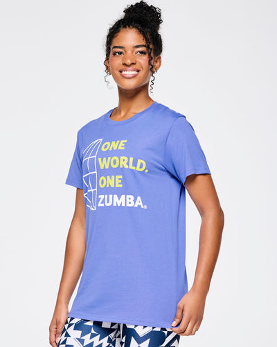 Zumba Out Loud Crew Neck Tee - Purple