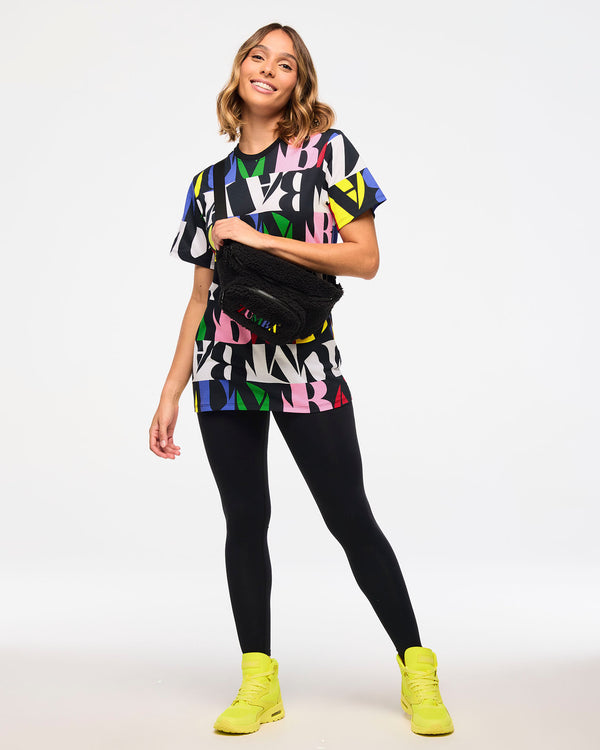 Zumba Haus Crew Neck Tee - Multi