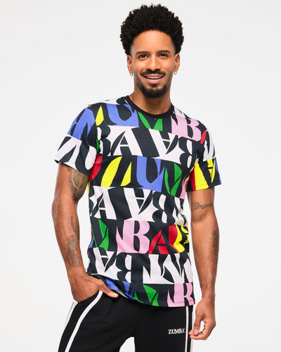 Zumba Haus Crew Neck Tee - Multi